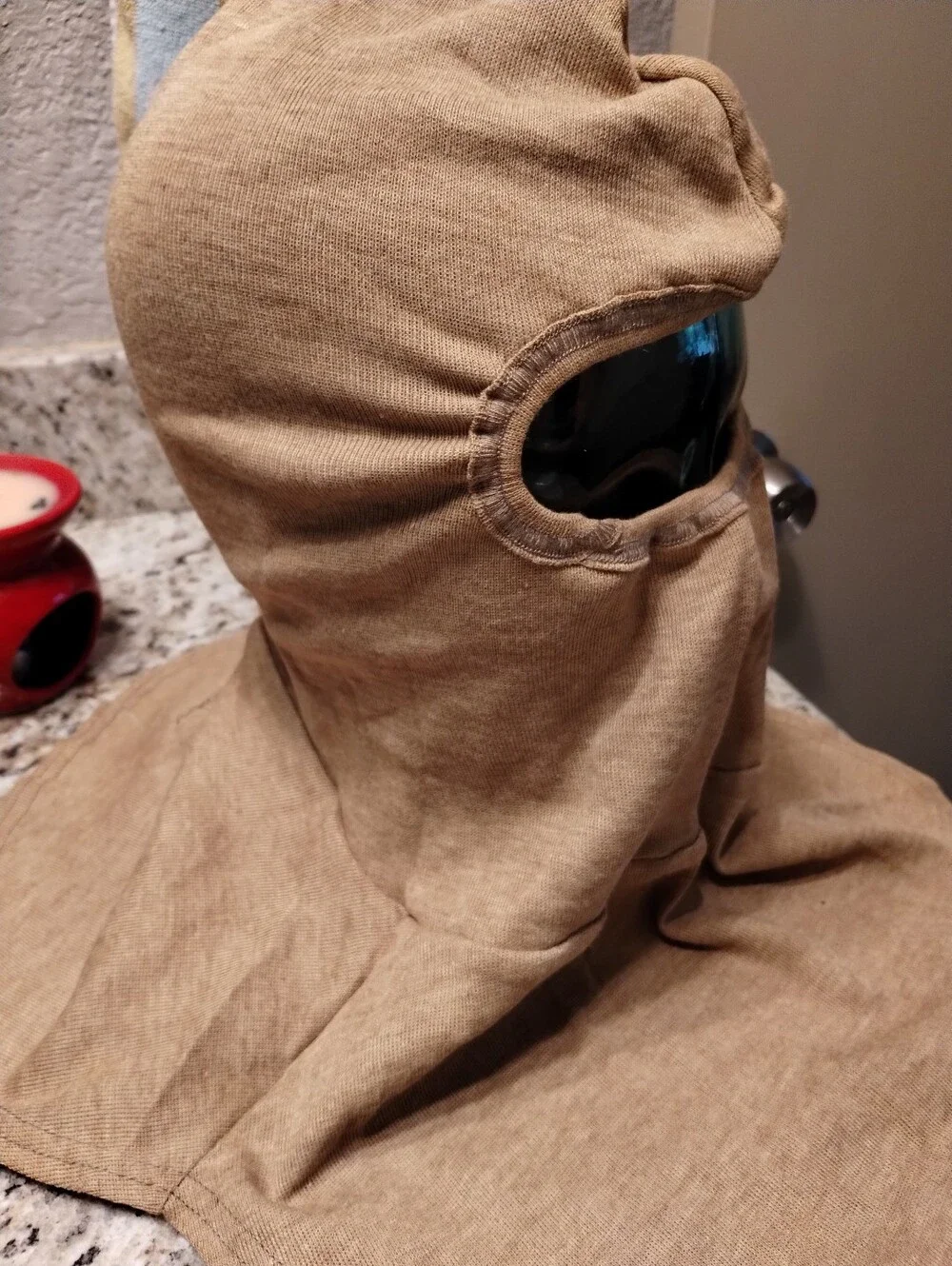 USGI Koman Inc Ant Flash PBI Gold Hood Flame Resistant FR Anti-flash Balaclava